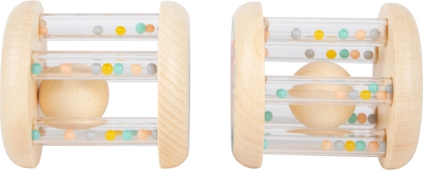Visible fun: colorful beads in transparent tubes