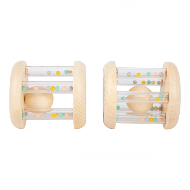 Small Foot Children's Pastel Rattles with Balls Set