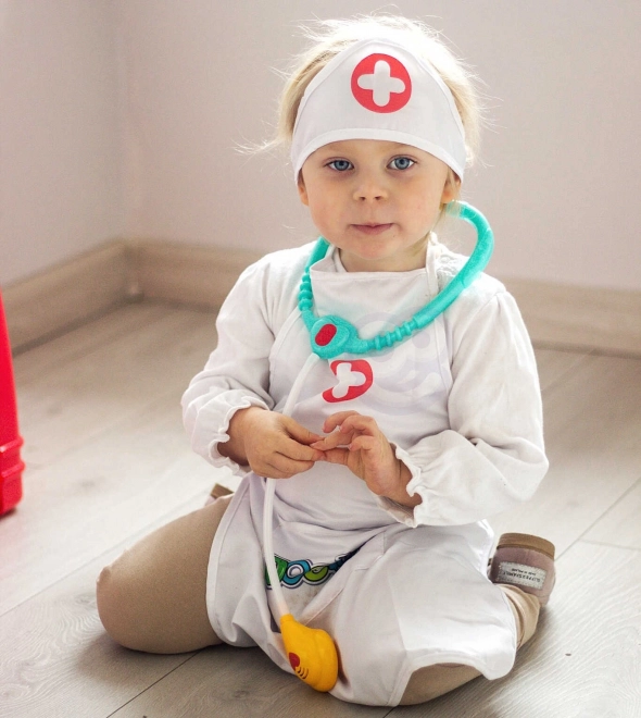Nurse Costume with Cap for Kids
