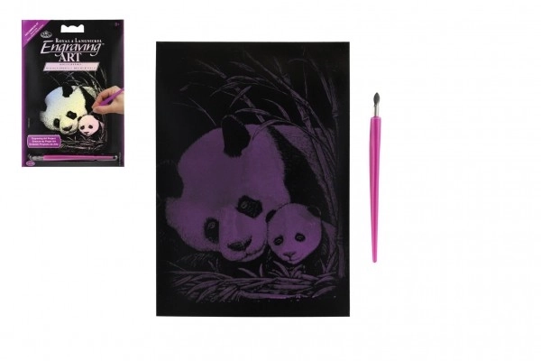 Scratch Art Silver Panda