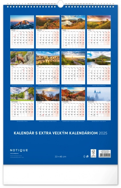 Wall Calendar Charming Corners of Slovakia 2025