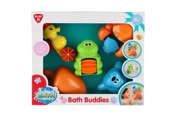 Colorful Water Wheel Bath Toy with Animals