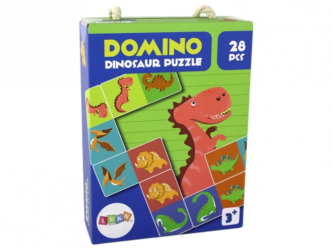 Double-Sided Dinosaur Domino Puzzle