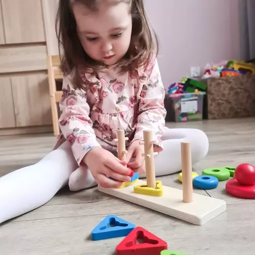 Wooden Shape Sorter Puzzle by Kruzzel