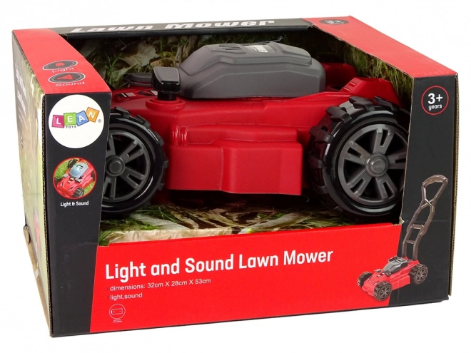 Children's Red Toy Lawn Mower with Sound