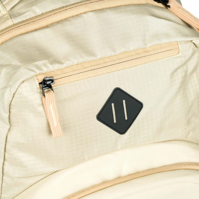 Baagl Coolmate Beige Set: Backpack, Pencil Case, and Bag