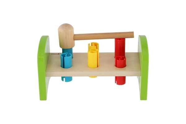 Wooden Hammer Bench in Vibrant Colors