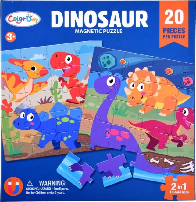 Magnetic Dinosaur Puzzle Book