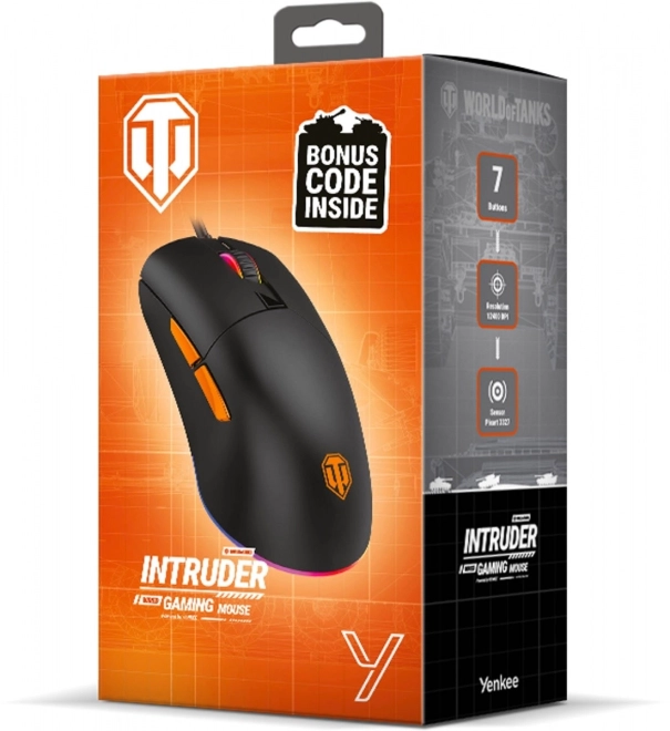 Intruder Ultralight Wired Gaming Mouse - World Of Tanks Limited Edition