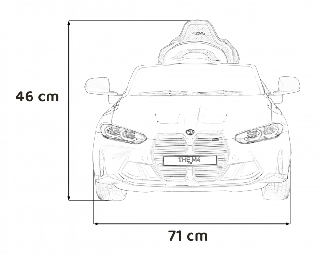 BMW M4 Biele Vozidlo – Čierne
