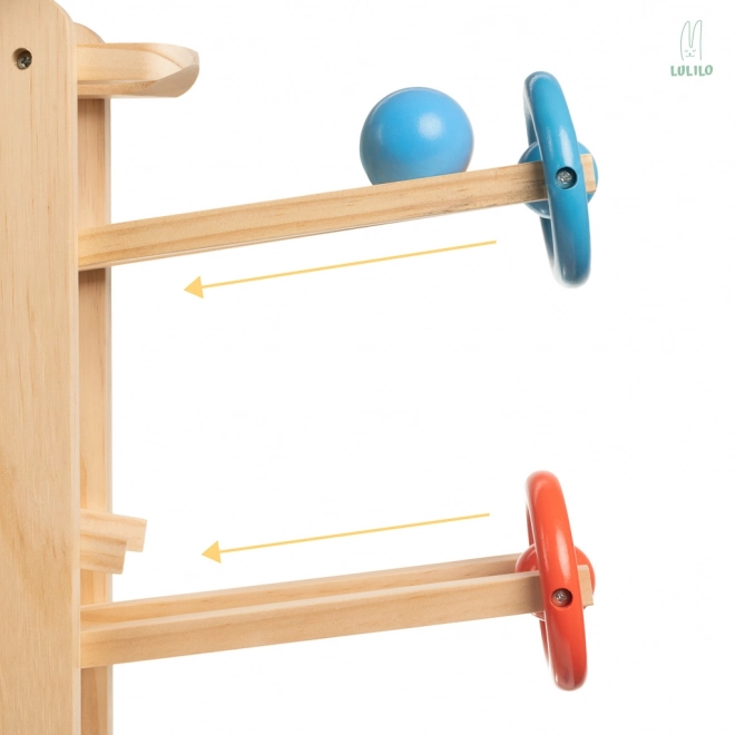 Wooden Marble Run Track for Kids - 70cm XXL