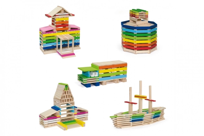 Wooden Building Blocks Set