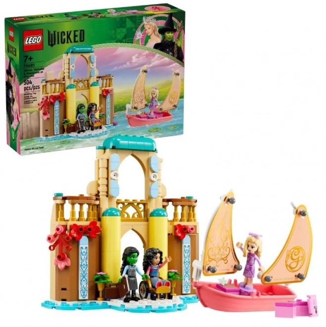 Lego Wicked Glinda, Elphaba and Nessarose at Shiz University Set