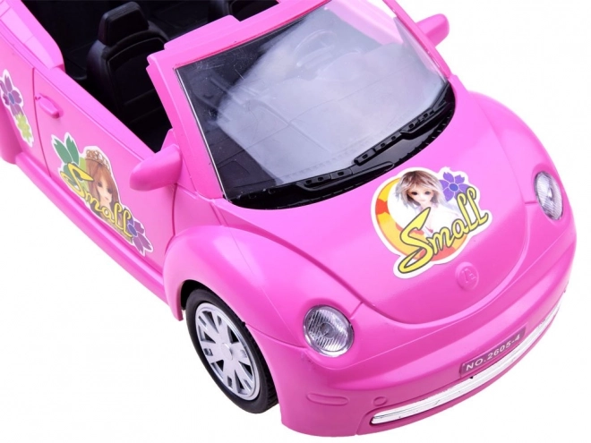 Remote Control Pink Beetle Convertible Car