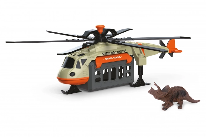 Helicopter with Dinosaur and Effects