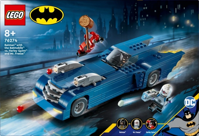 Batman and Batmobile vs Harley Quinn and Mr. Freeze