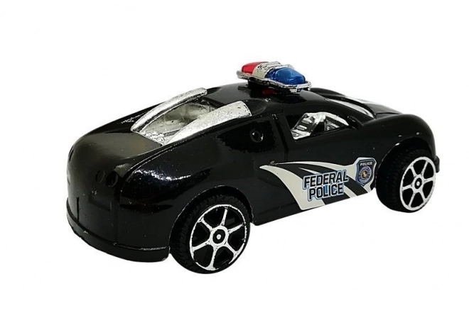 Police Car Toy Set with Pull Back Action