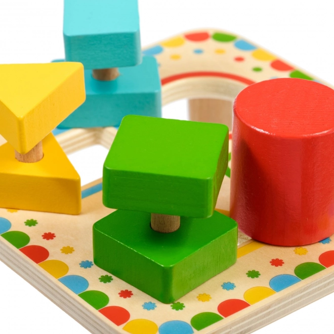 Shape Sorting Wooden Puzzle by Lucy & Leo