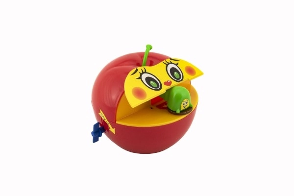 Apple Piggy Bank with Mechanical Worm