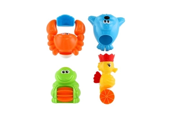 Colorful Water Wheel Bath Toy with Animals