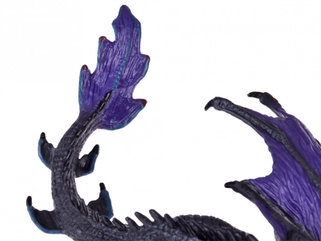 Majestic Purple Dragon Figurine with Movable Jaw