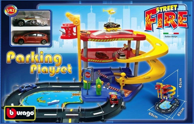 Three Level Parking Garage Playset by Bburago