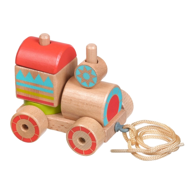 Lucy & Leo Wooden Pull-Along Train Puzzle