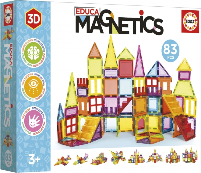 EDUCA Magnetna gradbena igra Magnetics 83 delov
