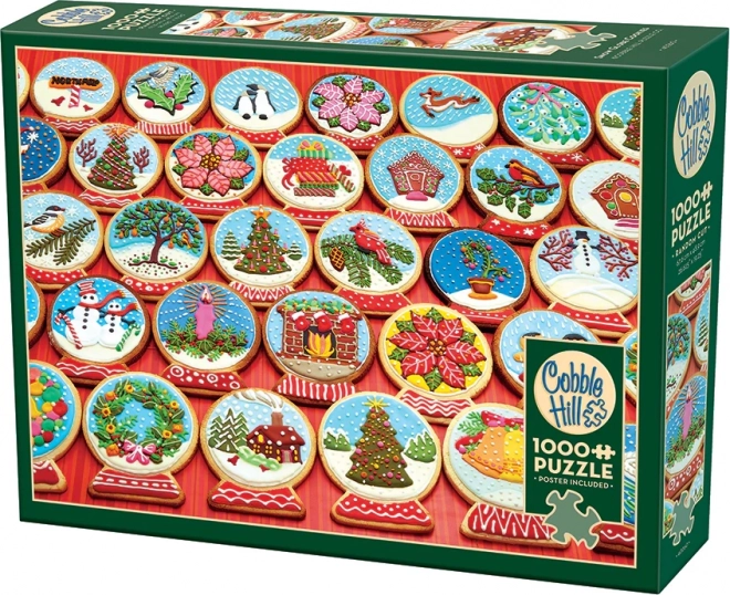 Cobble Hill Christmas Cookie Snow Globe Puzzle 1000 Pieces