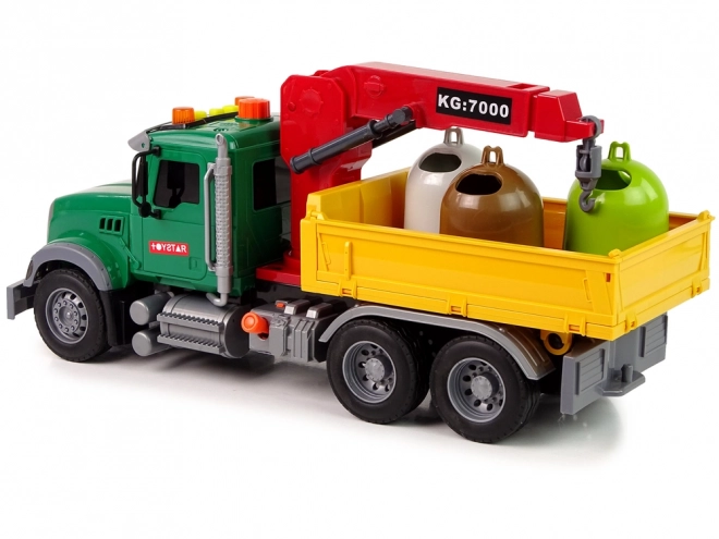 Garbage Truck with Crane and Sound Effects