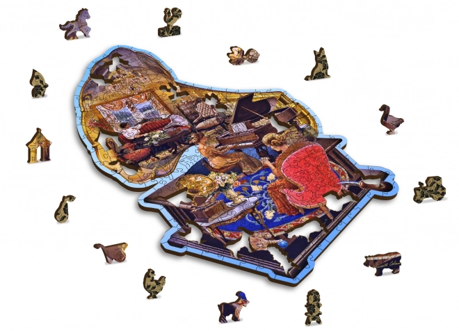 Wooden City Cozy Gramophone Puzzle