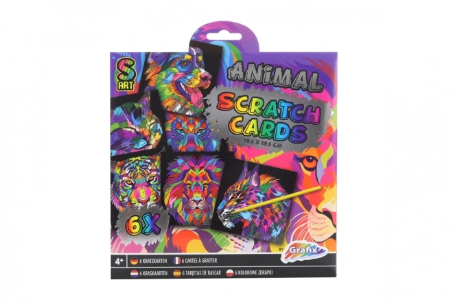 Scratch Art Animal Pictures Set