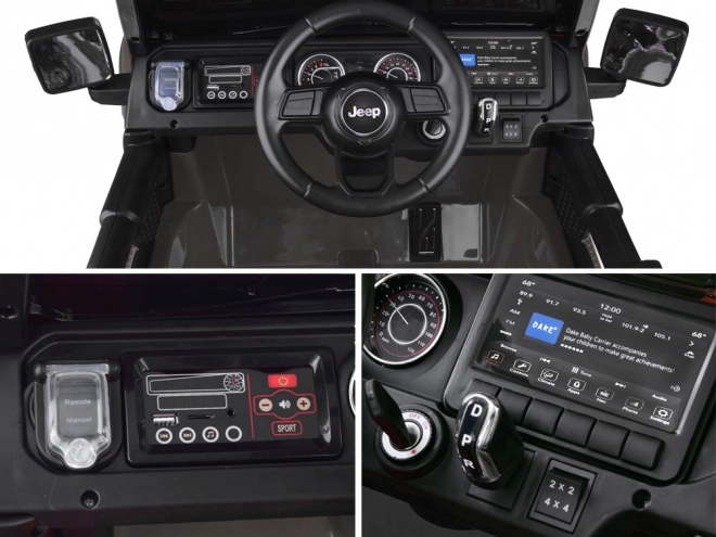 Dětské autíčko na akumulátor Jeep Wrangler Rubicon 4x4 – Černá