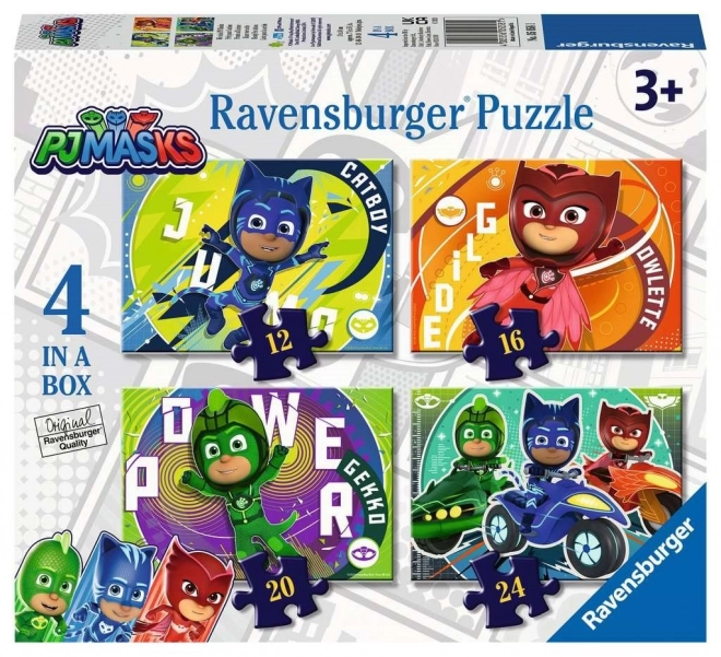 Ravensburger Puzzle PJ Masks: Into Action 4-in-1