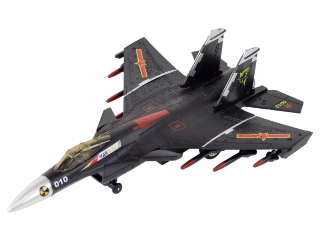 Friction-Powered Fighter Jet Model