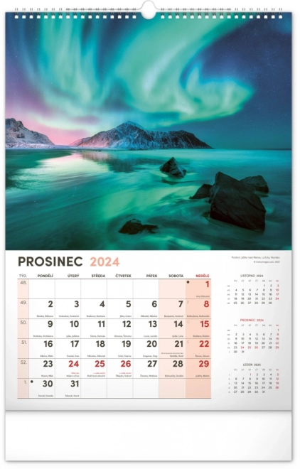 Wall Calendar Landscape 2024