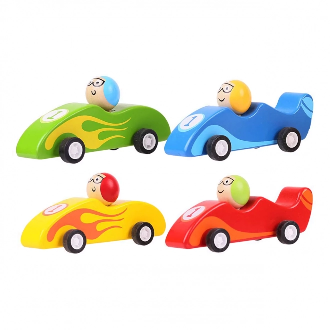 Colorful Wooden Racing Car