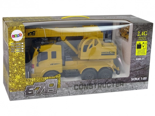 Remote Control Truck with Lifting Crane 1:20