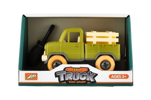 Screwable Plastic Truck Toy with Screwdriver