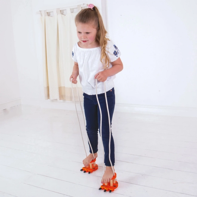 Wooden Tiger Paws Walking Stilts