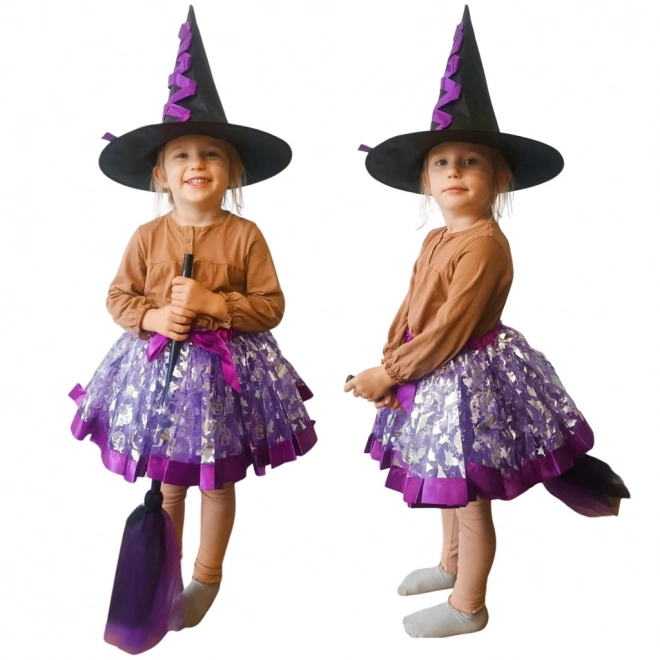 Carnival Witch Costume 3 Piece Set Purple