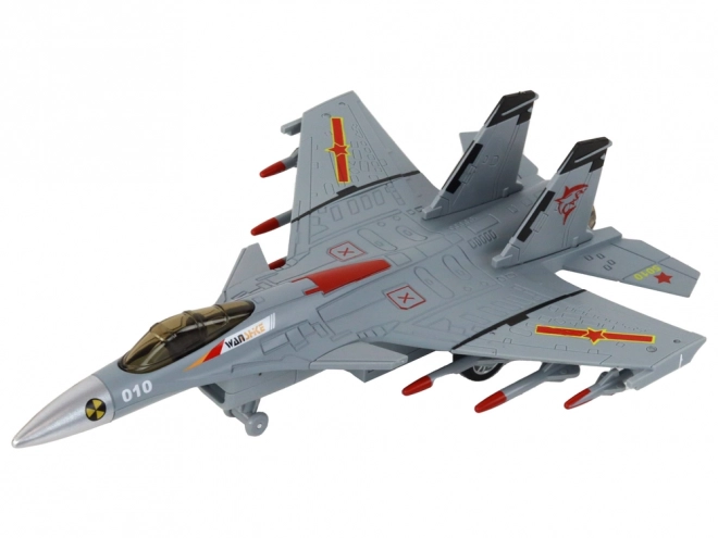 Friction-Powered Fighter Jet Model