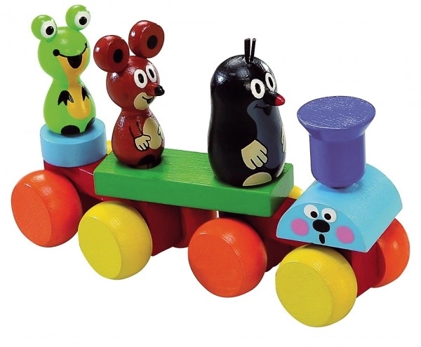 Little Mole Wooden Train Set