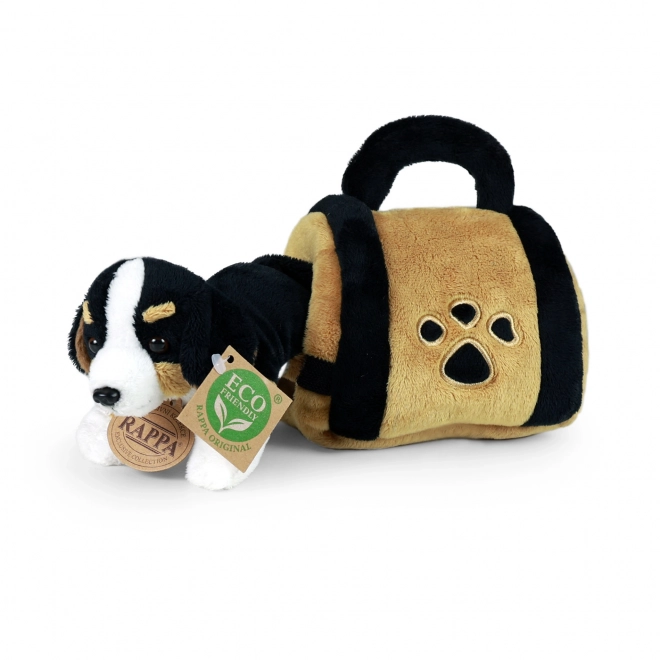 Bernese Mountain Dog Plush Toy with Carrier