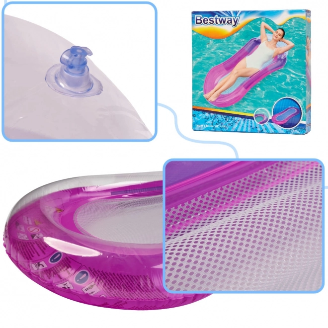 Inflatable Pool Lounge with Mesh Bestway Purple