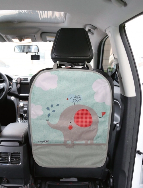 Car Seat Back Protector with Elephant Design