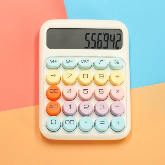 Office Calculator with Round Buttons