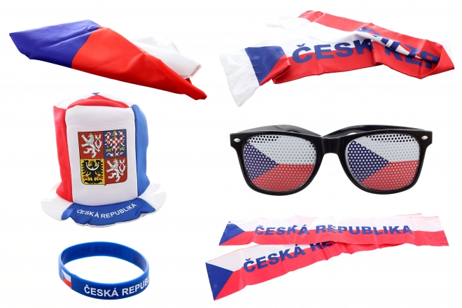 Cheering Set Czech Republic with Hat