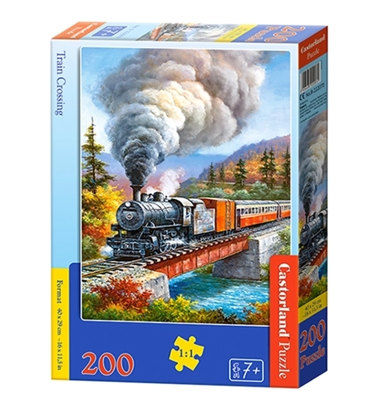 Puzzle 200 Piece Train for Kids 7+ by Castorland