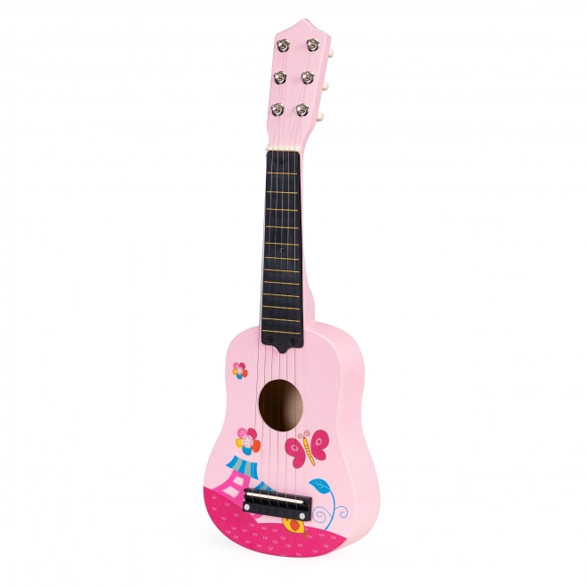 Children's Pink Guitar with Metal Strings